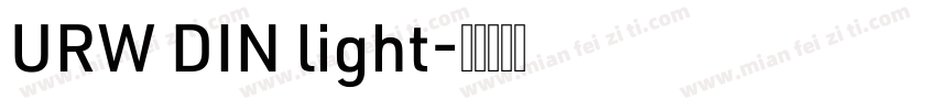 URW DIN light字体转换
